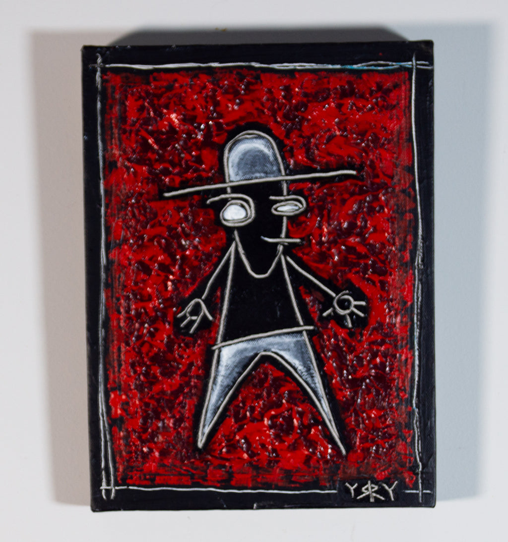 Man on wall