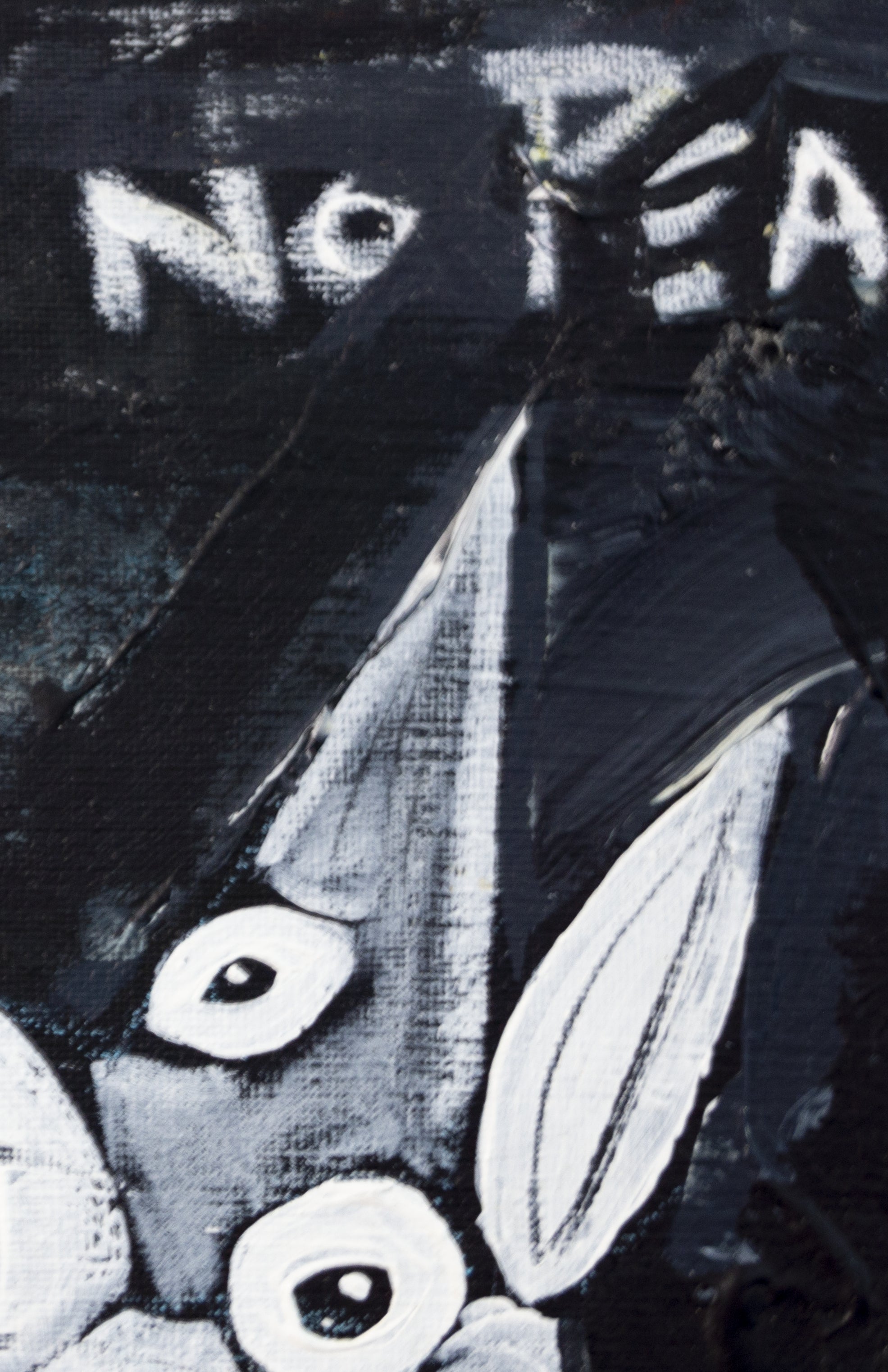 No Justice closeup detail