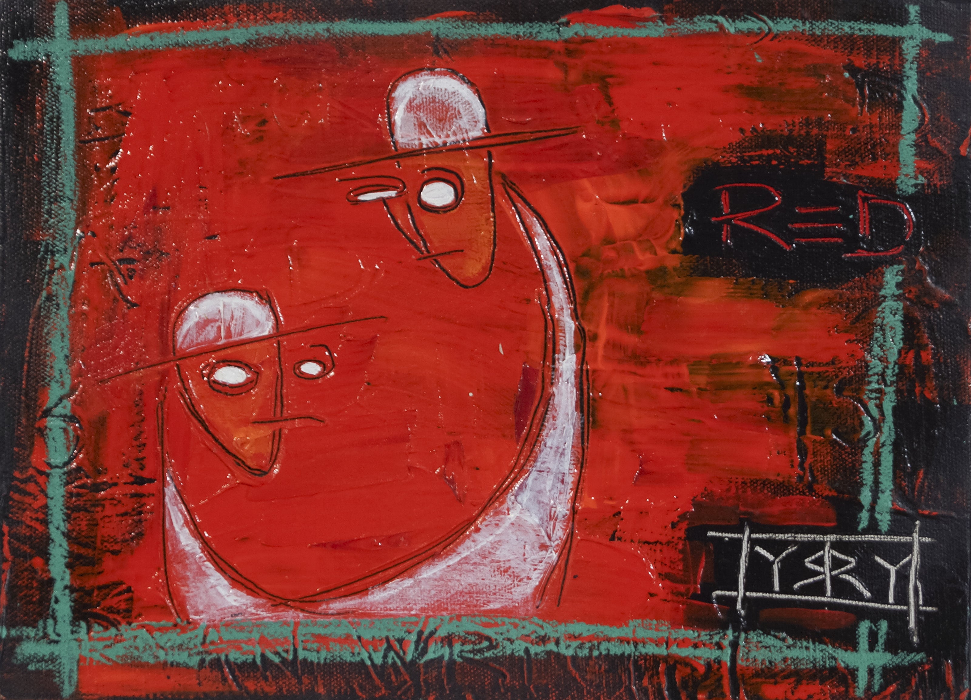 Red Twins print