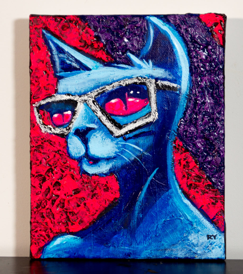 SynthwaveKat on wall